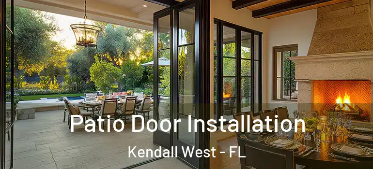  Patio Door Installation Kendall West - FL