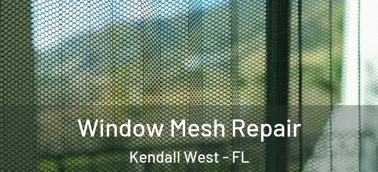  Window Mesh Repair Kendall West - FL